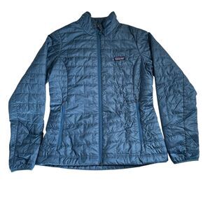 Patagonia Nano Puff Jacket Women’s Medium Blue Insulated Primaloft P.U.R.E.